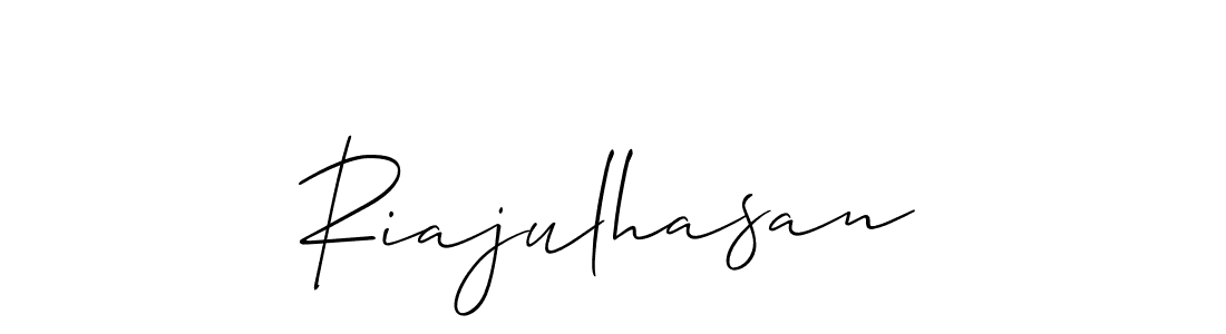 Also You can easily find your signature by using the search form. We will create Riajulhasan name handwritten signature images for you free of cost using Allison_Script sign style. Riajulhasan signature style 2 images and pictures png