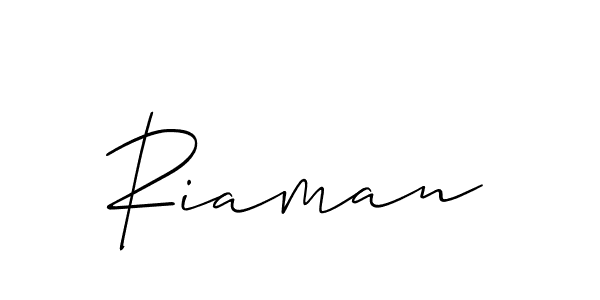 Once you've used our free online signature maker to create your best signature Allison_Script style, it's time to enjoy all of the benefits that Riaman name signing documents. Riaman signature style 2 images and pictures png