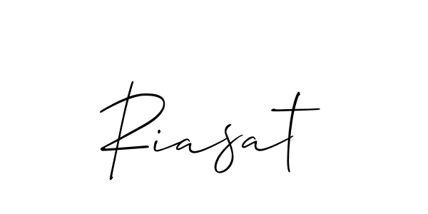 Make a beautiful signature design for name Riasat. Use this online signature maker to create a handwritten signature for free. Riasat signature style 2 images and pictures png