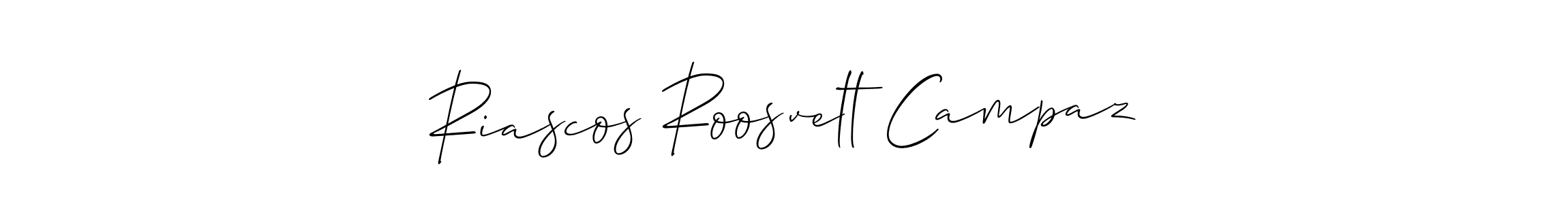 Design your own signature with our free online signature maker. With this signature software, you can create a handwritten (Allison_Script) signature for name Riascos Roosvelt Campaz. Riascos Roosvelt Campaz signature style 2 images and pictures png