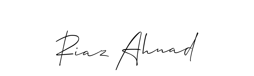 How to make Riaz Ahnad signature? Allison_Script is a professional autograph style. Create handwritten signature for Riaz Ahnad name. Riaz Ahnad signature style 2 images and pictures png