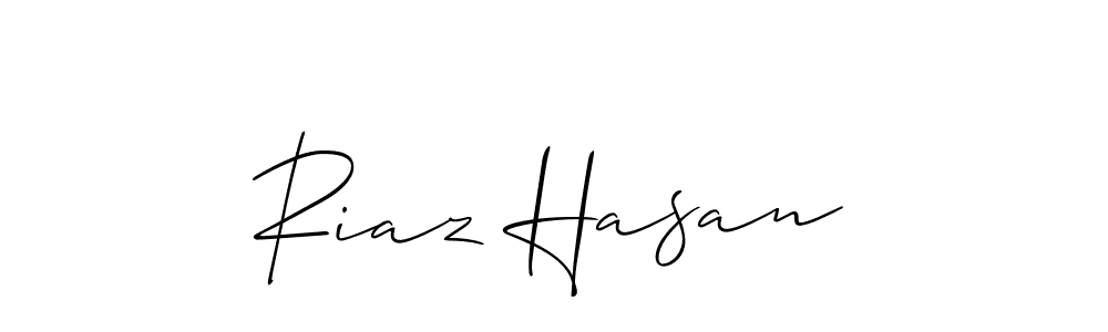 It looks lik you need a new signature style for name Riaz Hasan. Design unique handwritten (Allison_Script) signature with our free signature maker in just a few clicks. Riaz Hasan signature style 2 images and pictures png