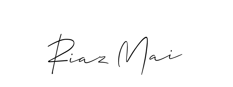 This is the best signature style for the Riaz Mai name. Also you like these signature font (Allison_Script). Mix name signature. Riaz Mai signature style 2 images and pictures png