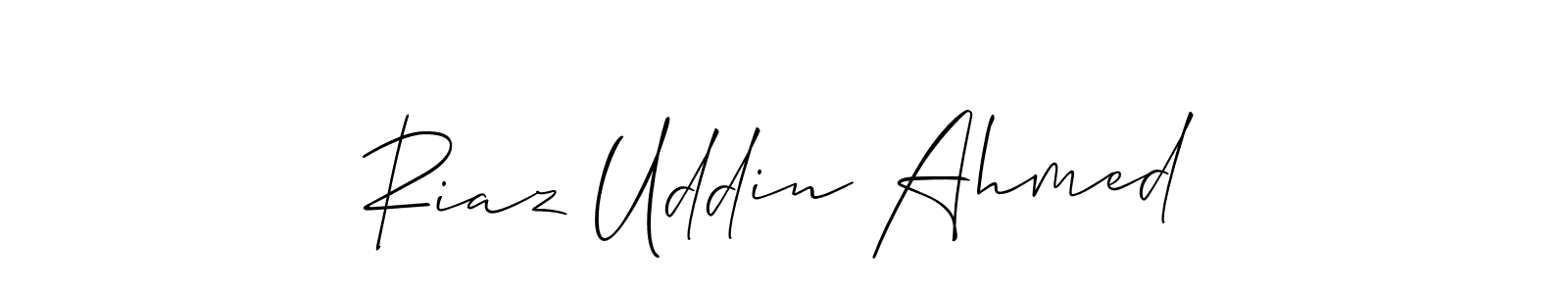 Make a beautiful signature design for name Riaz Uddin Ahmed. Use this online signature maker to create a handwritten signature for free. Riaz Uddin Ahmed signature style 2 images and pictures png