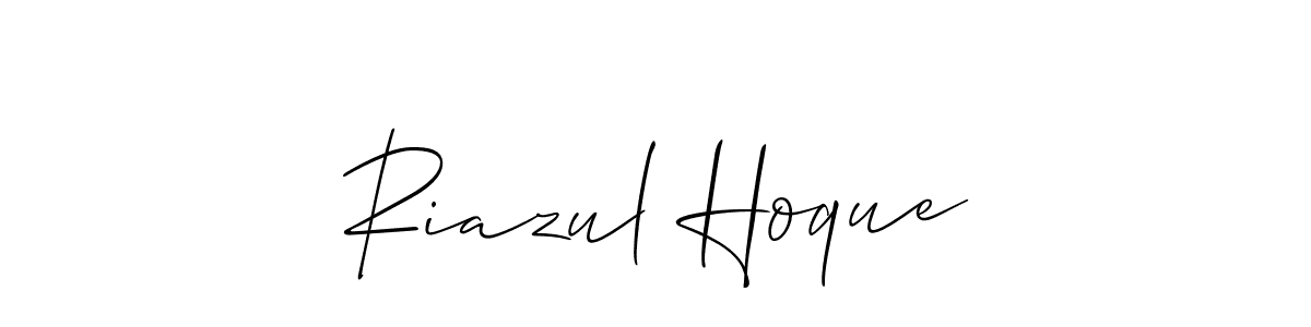 You should practise on your own different ways (Allison_Script) to write your name (Riazul Hoque) in signature. don't let someone else do it for you. Riazul Hoque signature style 2 images and pictures png