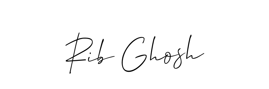 You should practise on your own different ways (Allison_Script) to write your name (Rib Ghosh) in signature. don't let someone else do it for you. Rib Ghosh signature style 2 images and pictures png