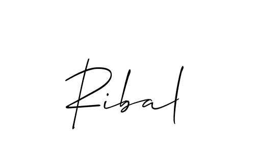 Make a beautiful signature design for name Ribal. Use this online signature maker to create a handwritten signature for free. Ribal signature style 2 images and pictures png