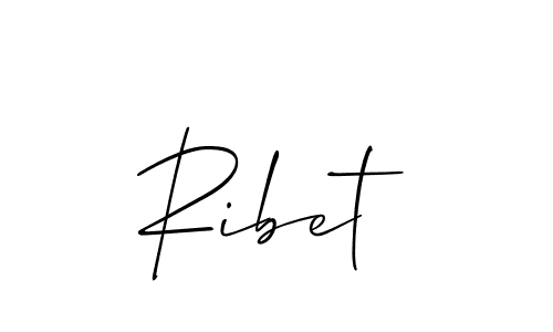 Use a signature maker to create a handwritten signature online. With this signature software, you can design (Allison_Script) your own signature for name Ribet. Ribet signature style 2 images and pictures png