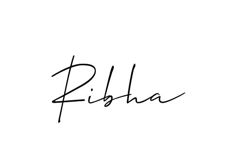 You should practise on your own different ways (Allison_Script) to write your name (Ribha) in signature. don't let someone else do it for you. Ribha signature style 2 images and pictures png