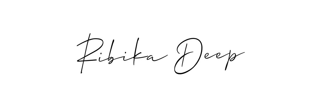 You can use this online signature creator to create a handwritten signature for the name Ribika Deep. This is the best online autograph maker. Ribika Deep signature style 2 images and pictures png