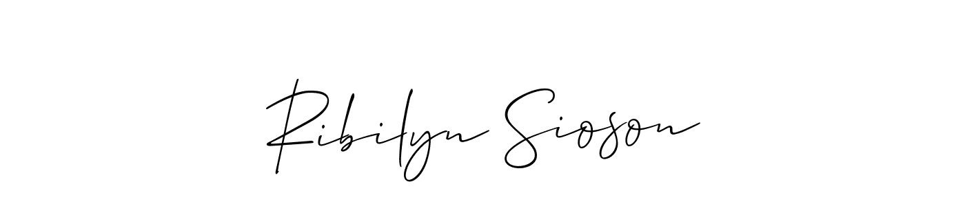 Ribilyn Sioson stylish signature style. Best Handwritten Sign (Allison_Script) for my name. Handwritten Signature Collection Ideas for my name Ribilyn Sioson. Ribilyn Sioson signature style 2 images and pictures png