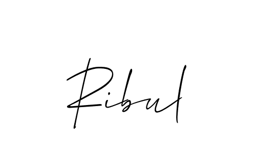 How to make Ribul name signature. Use Allison_Script style for creating short signs online. This is the latest handwritten sign. Ribul signature style 2 images and pictures png