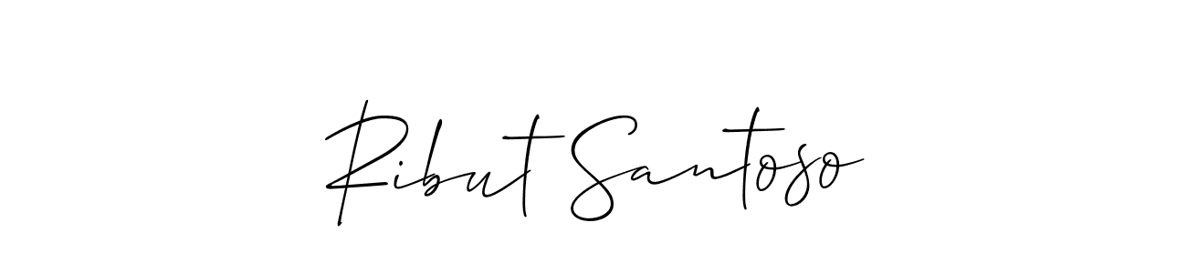 Once you've used our free online signature maker to create your best signature Allison_Script style, it's time to enjoy all of the benefits that Ribut Santoso name signing documents. Ribut Santoso signature style 2 images and pictures png