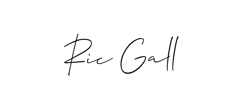 How to make Ric Gall signature? Allison_Script is a professional autograph style. Create handwritten signature for Ric Gall name. Ric Gall signature style 2 images and pictures png