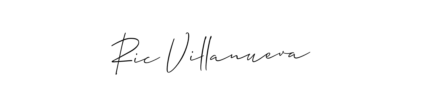 Best and Professional Signature Style for Ric Villanueva. Allison_Script Best Signature Style Collection. Ric Villanueva signature style 2 images and pictures png