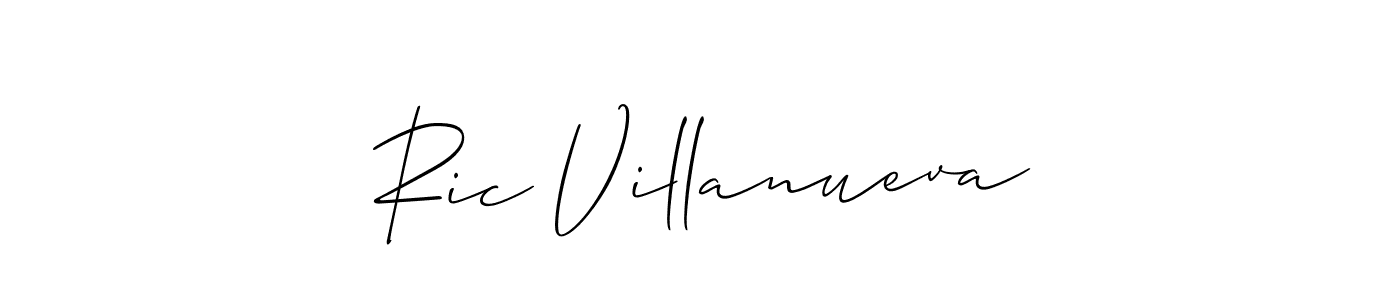 It looks lik you need a new signature style for name Ric Villanueva. Design unique handwritten (Allison_Script) signature with our free signature maker in just a few clicks. Ric Villanueva signature style 2 images and pictures png