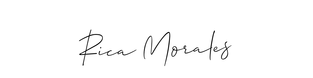 See photos of Rica Morales official signature by Spectra . Check more albums & portfolios. Read reviews & check more about Allison_Script font. Rica Morales signature style 2 images and pictures png