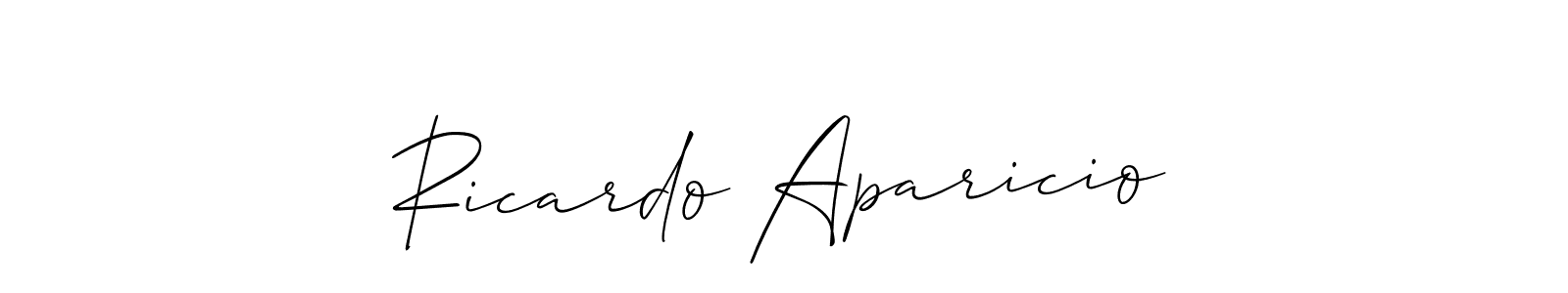 Here are the top 10 professional signature styles for the name Ricardo Aparicio. These are the best autograph styles you can use for your name. Ricardo Aparicio signature style 2 images and pictures png