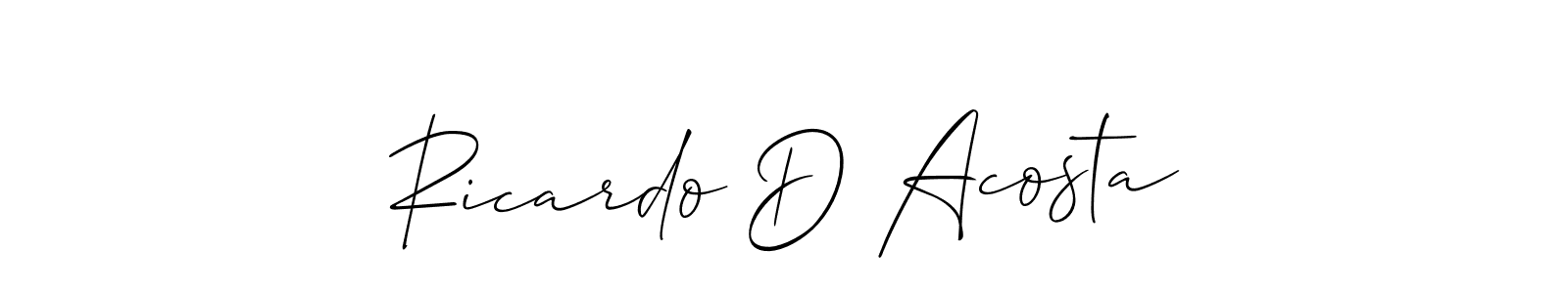 You can use this online signature creator to create a handwritten signature for the name Ricardo D Acosta. This is the best online autograph maker. Ricardo D Acosta signature style 2 images and pictures png