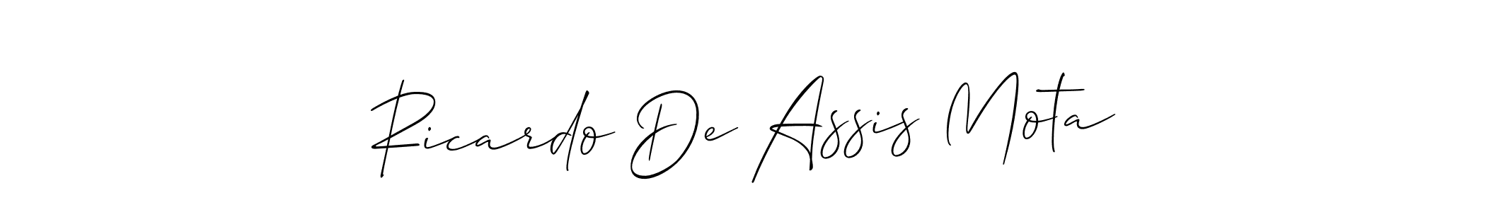 Create a beautiful signature design for name Ricardo De Assis Mota. With this signature (Allison_Script) fonts, you can make a handwritten signature for free. Ricardo De Assis Mota signature style 2 images and pictures png