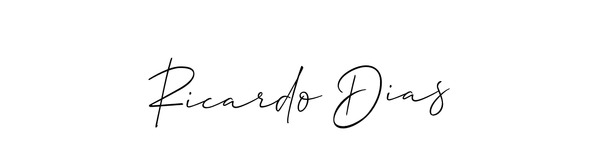 Create a beautiful signature design for name Ricardo Dias. With this signature (Allison_Script) fonts, you can make a handwritten signature for free. Ricardo Dias signature style 2 images and pictures png