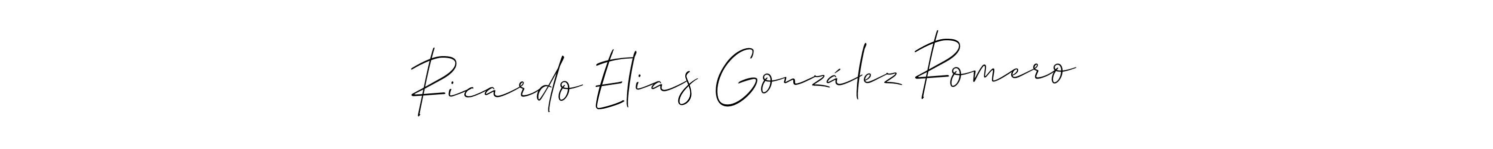 Check out images of Autograph of Ricardo Elias González Romero name. Actor Ricardo Elias González Romero Signature Style. Allison_Script is a professional sign style online. Ricardo Elias González Romero signature style 2 images and pictures png