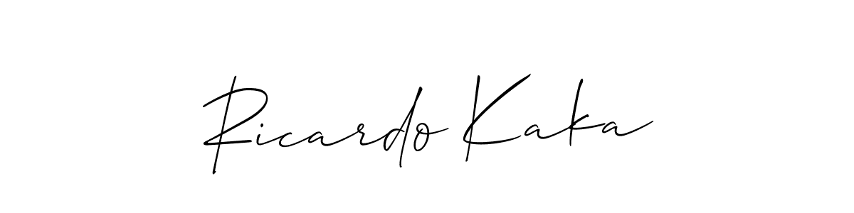 Make a short Ricardo Kaka signature style. Manage your documents anywhere anytime using Allison_Script. Create and add eSignatures, submit forms, share and send files easily. Ricardo Kaka signature style 2 images and pictures png