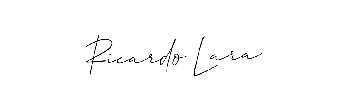 How to Draw Ricardo Lara signature style? Allison_Script is a latest design signature styles for name Ricardo Lara. Ricardo Lara signature style 2 images and pictures png