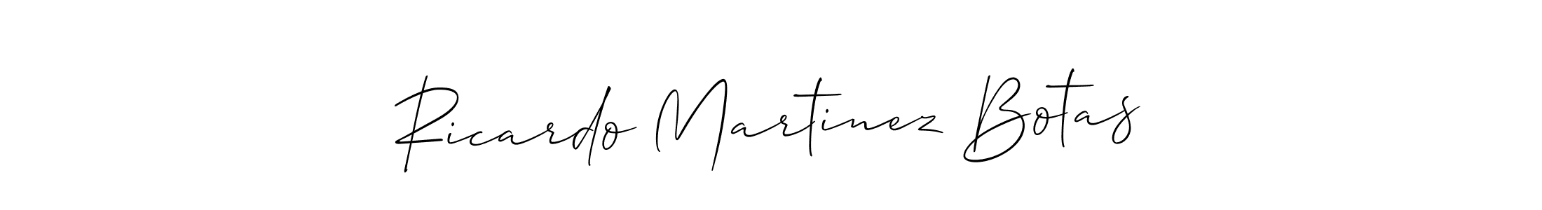Make a beautiful signature design for name Ricardo Martinez Botas. With this signature (Allison_Script) style, you can create a handwritten signature for free. Ricardo Martinez Botas signature style 2 images and pictures png