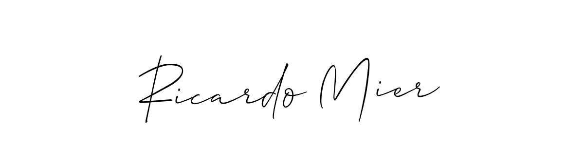 See photos of Ricardo Mier official signature by Spectra . Check more albums & portfolios. Read reviews & check more about Allison_Script font. Ricardo Mier signature style 2 images and pictures png