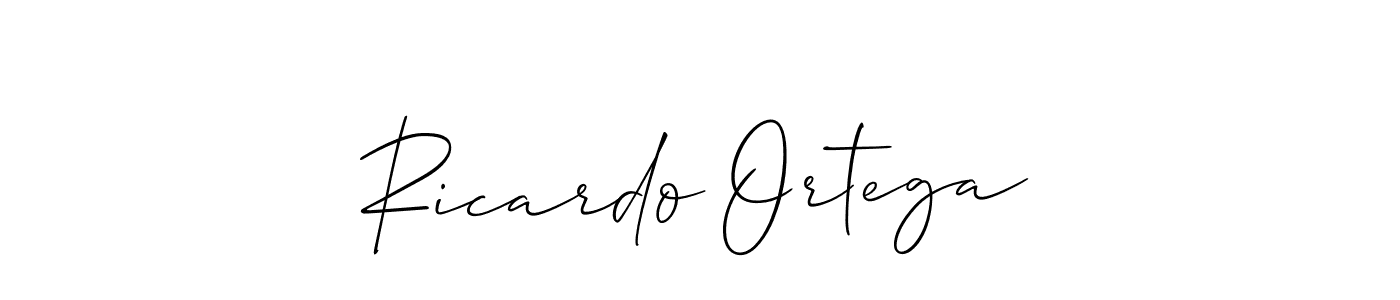 Create a beautiful signature design for name Ricardo Ortega. With this signature (Allison_Script) fonts, you can make a handwritten signature for free. Ricardo Ortega signature style 2 images and pictures png