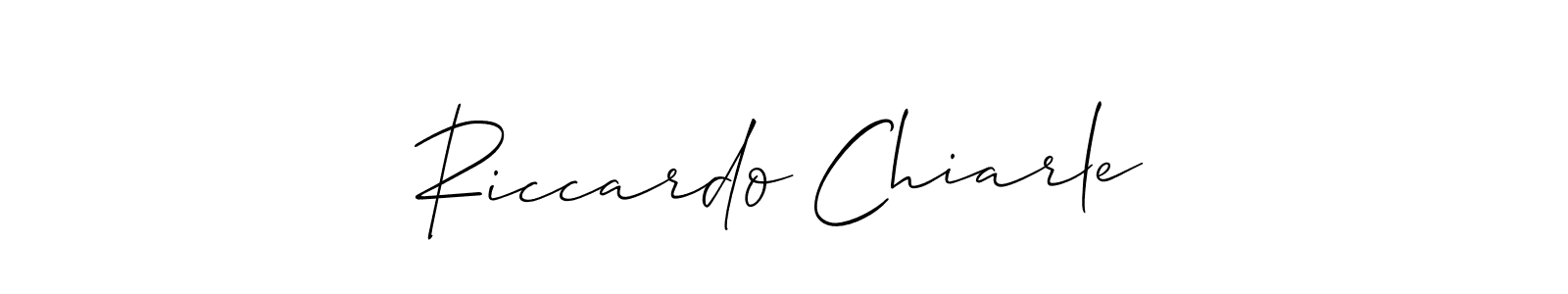 Best and Professional Signature Style for Riccardo Chiarle. Allison_Script Best Signature Style Collection. Riccardo Chiarle signature style 2 images and pictures png