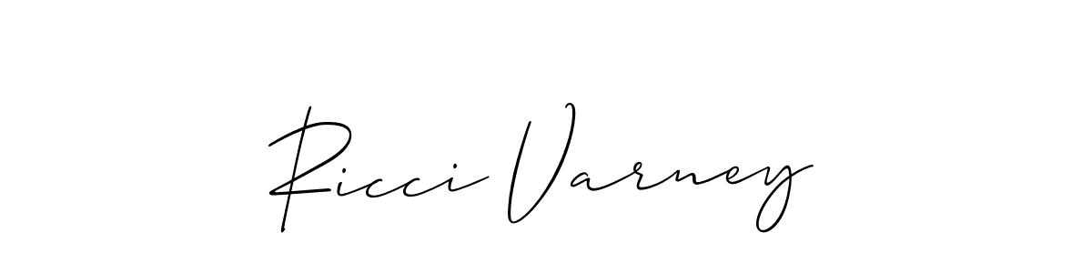 You can use this online signature creator to create a handwritten signature for the name Ricci Varney. This is the best online autograph maker. Ricci Varney signature style 2 images and pictures png