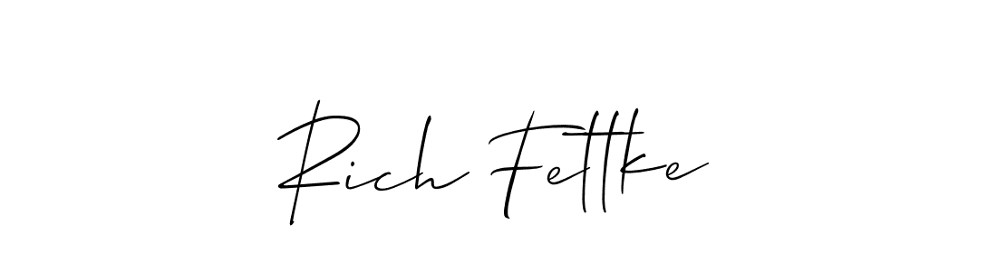 Check out images of Autograph of Rich Fettke name. Actor Rich Fettke Signature Style. Allison_Script is a professional sign style online. Rich Fettke signature style 2 images and pictures png