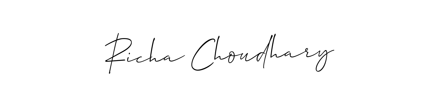 Make a beautiful signature design for name Richa Choudhary. Use this online signature maker to create a handwritten signature for free. Richa Choudhary signature style 2 images and pictures png