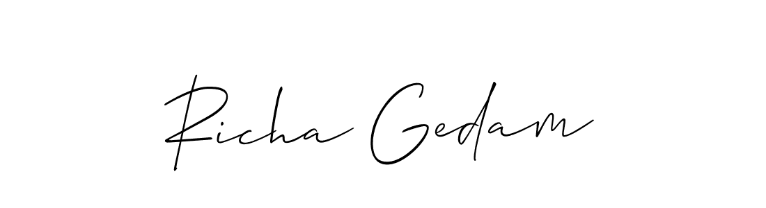 See photos of Richa Gedam official signature by Spectra . Check more albums & portfolios. Read reviews & check more about Allison_Script font. Richa Gedam signature style 2 images and pictures png