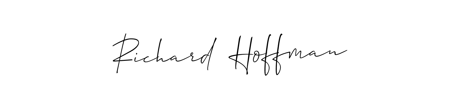 Use a signature maker to create a handwritten signature online. With this signature software, you can design (Allison_Script) your own signature for name Richard  Hoffman. Richard  Hoffman signature style 2 images and pictures png