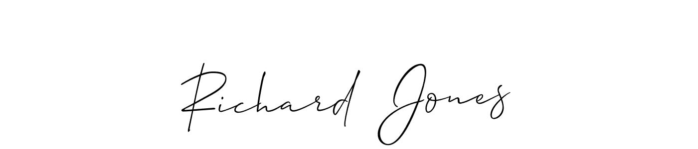 Similarly Allison_Script is the best handwritten signature design. Signature creator online .You can use it as an online autograph creator for name Richard  Jones. Richard  Jones signature style 2 images and pictures png