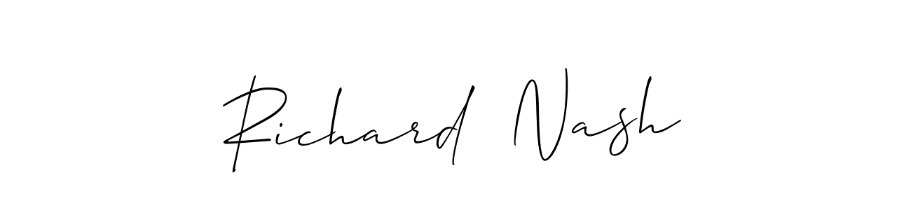 Create a beautiful signature design for name Richard  Nash. With this signature (Allison_Script) fonts, you can make a handwritten signature for free. Richard  Nash signature style 2 images and pictures png