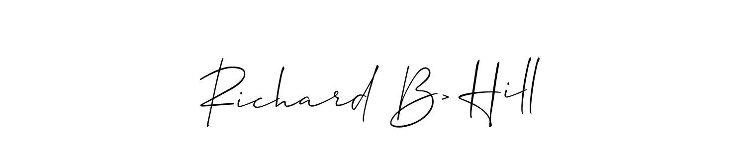 Check out images of Autograph of Richard B> Hill name. Actor Richard B> Hill Signature Style. Allison_Script is a professional sign style online. Richard B> Hill signature style 2 images and pictures png