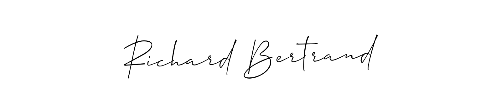 It looks lik you need a new signature style for name Richard Bertrand. Design unique handwritten (Allison_Script) signature with our free signature maker in just a few clicks. Richard Bertrand signature style 2 images and pictures png