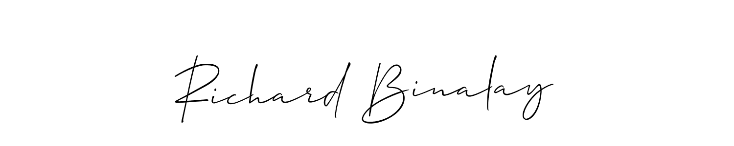 This is the best signature style for the Richard Binalay name. Also you like these signature font (Allison_Script). Mix name signature. Richard Binalay signature style 2 images and pictures png