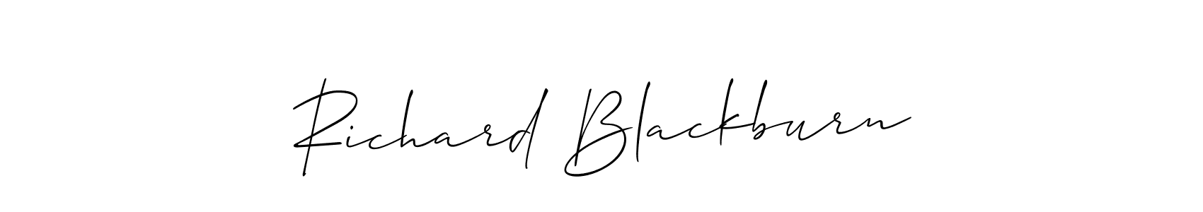 It looks lik you need a new signature style for name Richard Blackburn. Design unique handwritten (Allison_Script) signature with our free signature maker in just a few clicks. Richard Blackburn signature style 2 images and pictures png