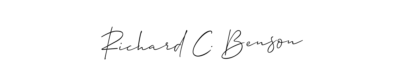 How to Draw Richard C. Benson signature style? Allison_Script is a latest design signature styles for name Richard C. Benson. Richard C. Benson signature style 2 images and pictures png