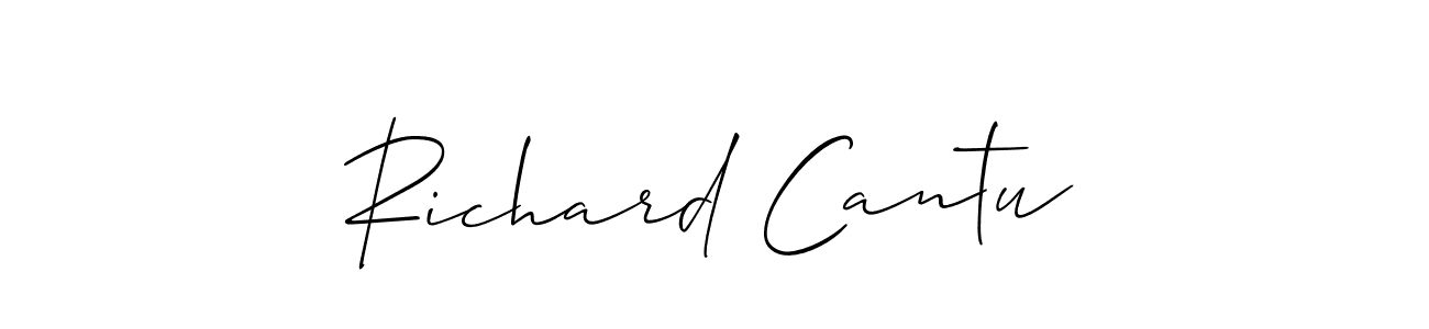 Use a signature maker to create a handwritten signature online. With this signature software, you can design (Allison_Script) your own signature for name Richard Cantu. Richard Cantu signature style 2 images and pictures png