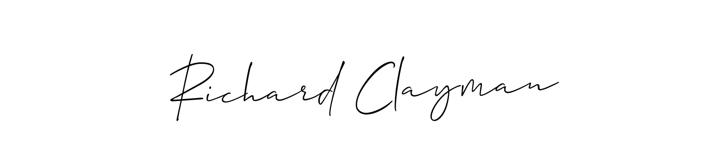 How to make Richard Clayman signature? Allison_Script is a professional autograph style. Create handwritten signature for Richard Clayman name. Richard Clayman signature style 2 images and pictures png