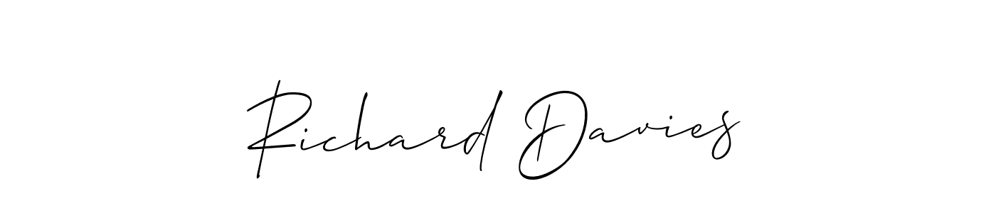 Also we have Richard Davies name is the best signature style. Create professional handwritten signature collection using Allison_Script autograph style. Richard Davies signature style 2 images and pictures png