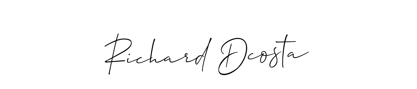 Here are the top 10 professional signature styles for the name Richard Dcosta. These are the best autograph styles you can use for your name. Richard Dcosta signature style 2 images and pictures png