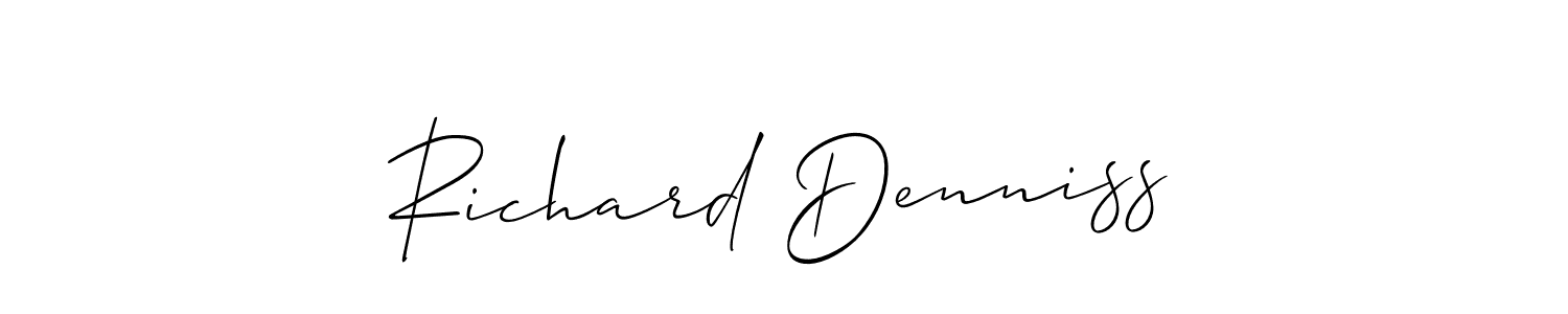 See photos of Richard Denniss official signature by Spectra . Check more albums & portfolios. Read reviews & check more about Allison_Script font. Richard Denniss signature style 2 images and pictures png