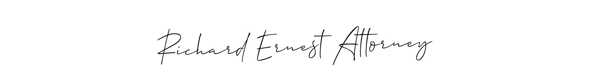 How to make Richard Ernest Attorney signature? Allison_Script is a professional autograph style. Create handwritten signature for Richard Ernest Attorney name. Richard Ernest Attorney signature style 2 images and pictures png